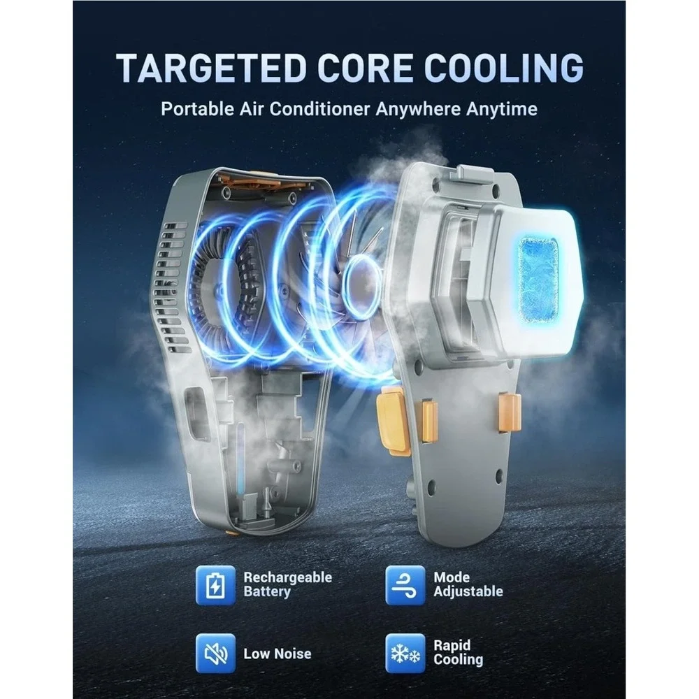 Portable Cooling Vest with 30000Mah Battery, Wearable Cooler with Chest Pack, Li